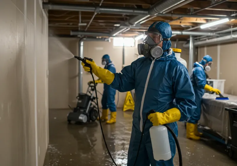Basement Sanitization and Antimicrobial Treatment process in Valdosta, GA